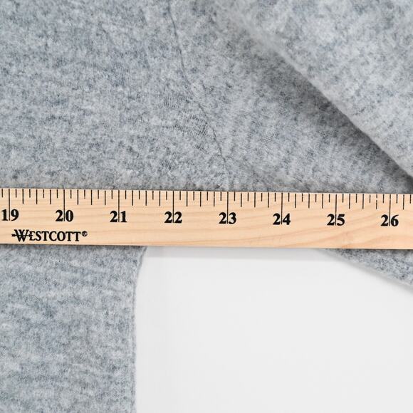 NWOT Anthropologie Sweater Eri Ali Sasha Hacci Top Gray SOFT Ruffle Cozy Size S - Picture 11 of 12